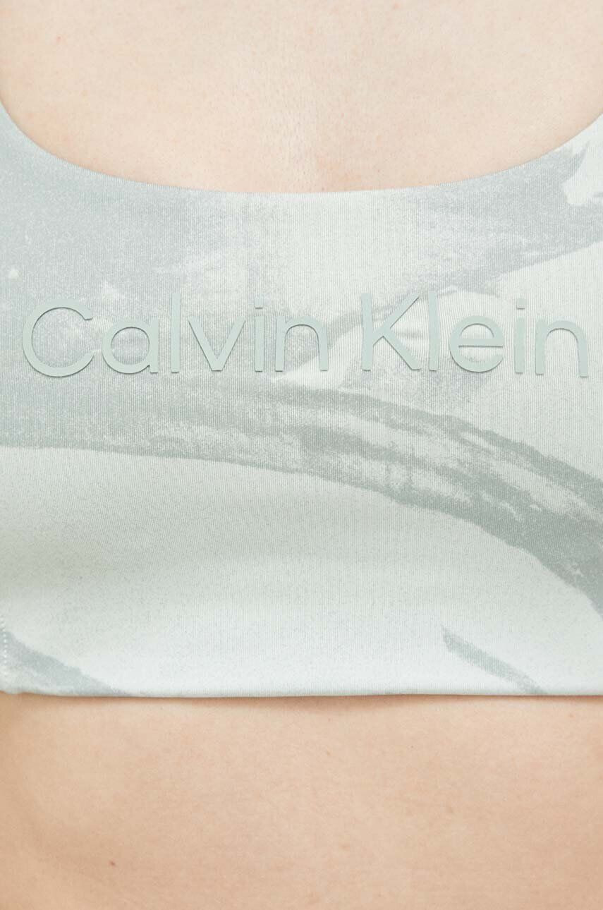 Calvin Klein Performance Sportovní podprsenka Essentials zelená barva - Pepit.cz