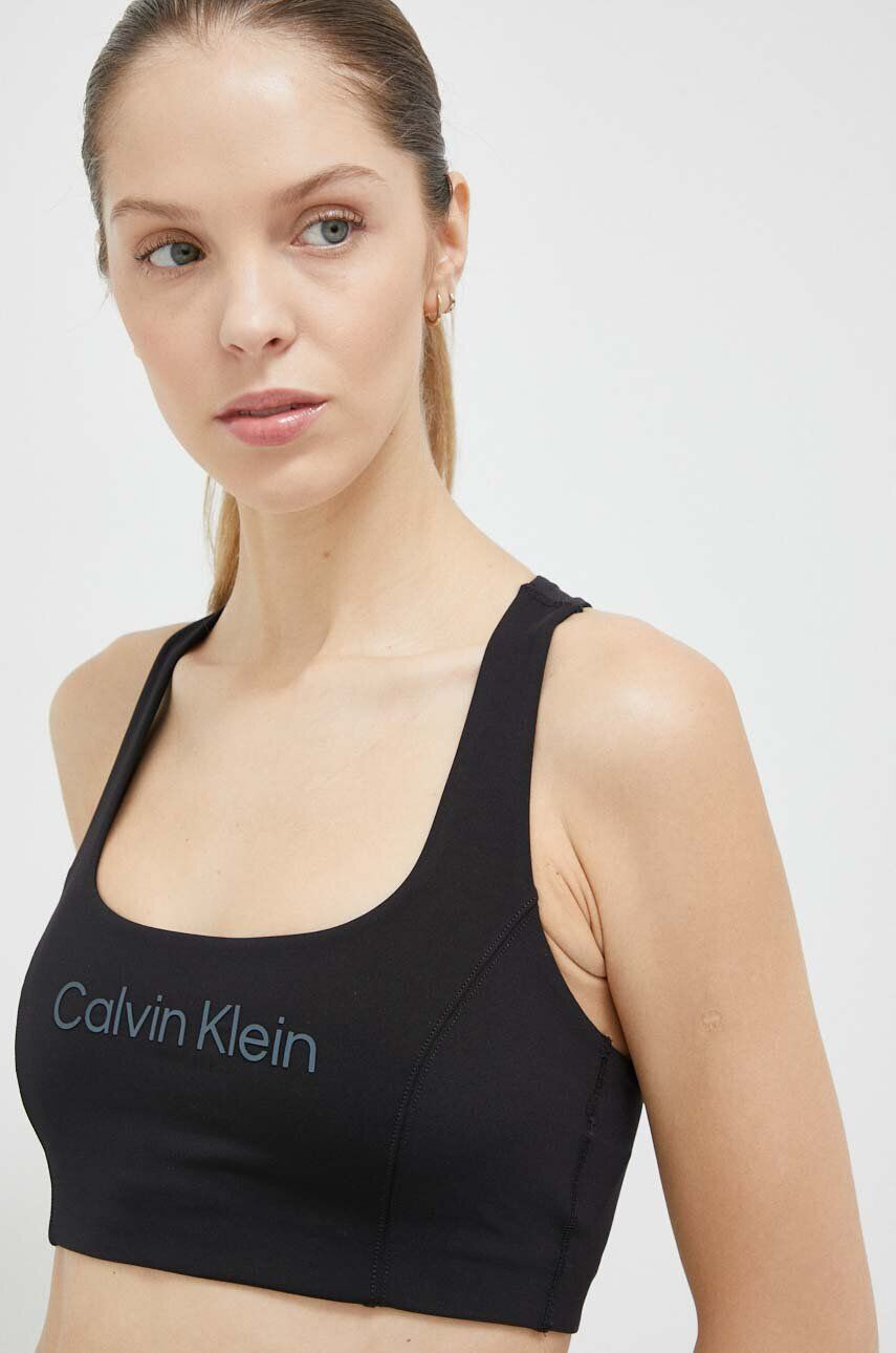 Calvin Klein Performance Sportovní podprsenka Essentials černá barva - Pepit.cz