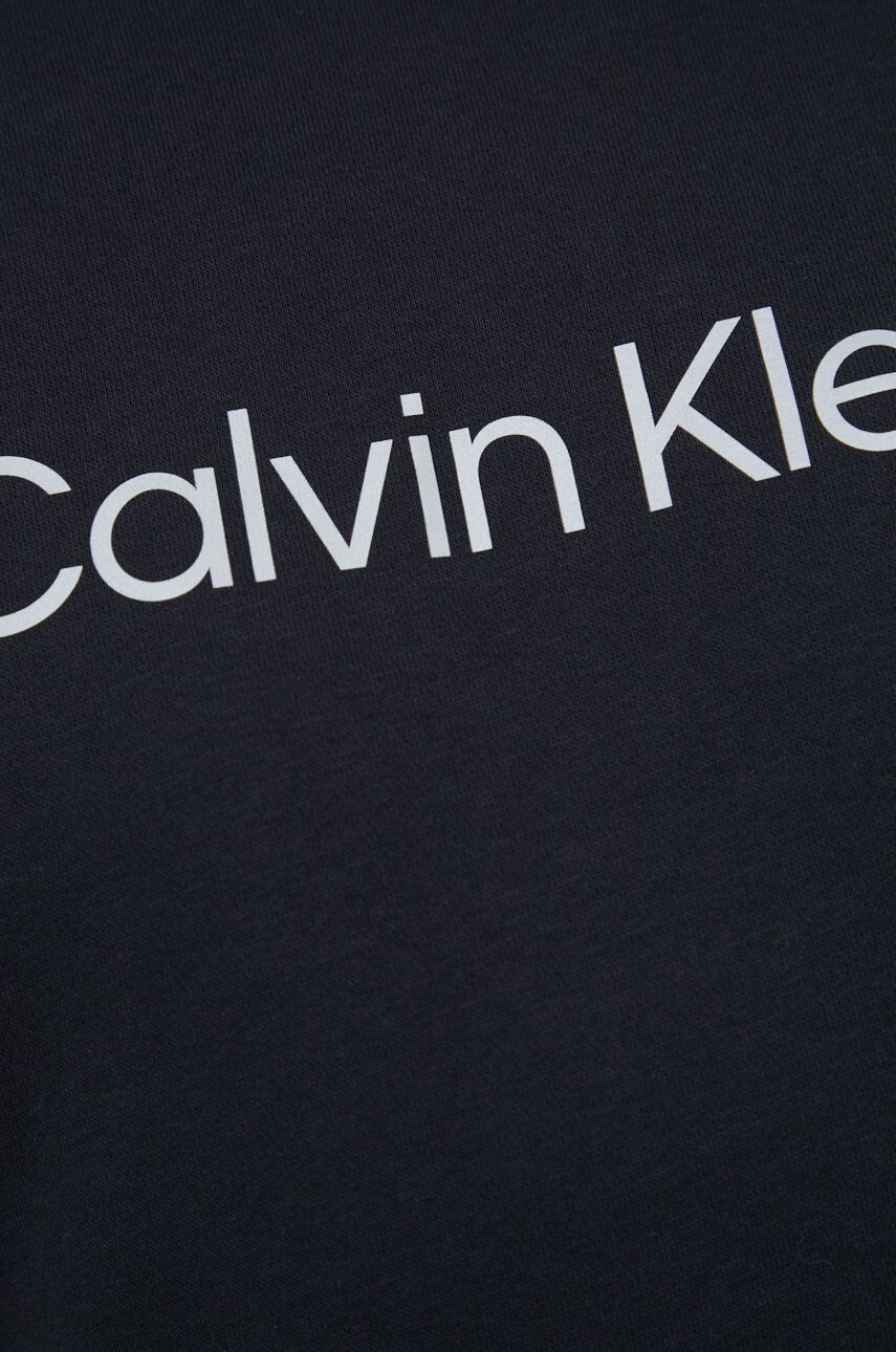 Calvin Klein Performance Tepláková mikina černá barva s potiskem - Pepit.cz