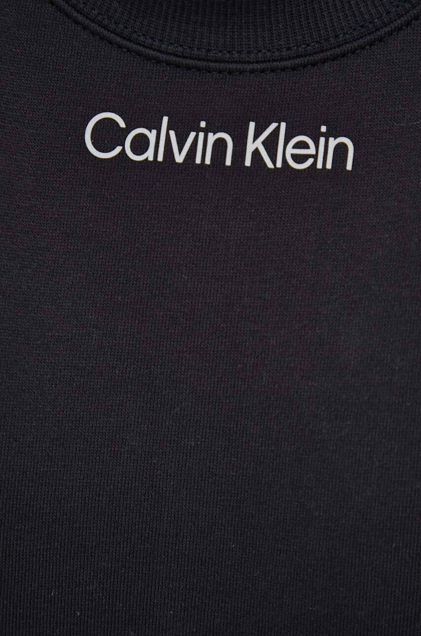 Calvin Klein Performance Tepláková mikina CK Athletic černá barva s potiskem - Pepit.cz