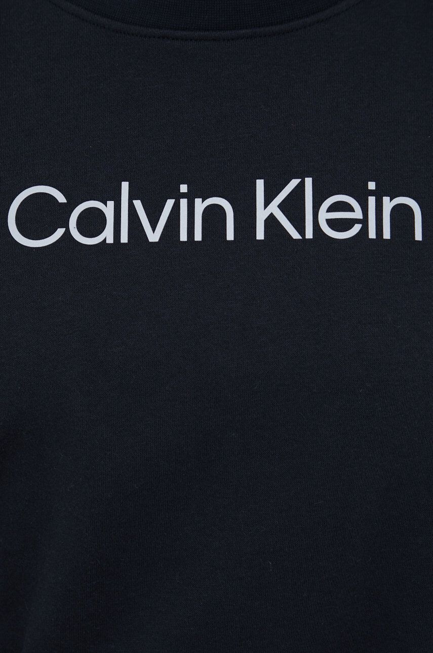 Calvin Klein Performance Tepláková mikina Ck Essentials černá barva s potiskem - Pepit.cz