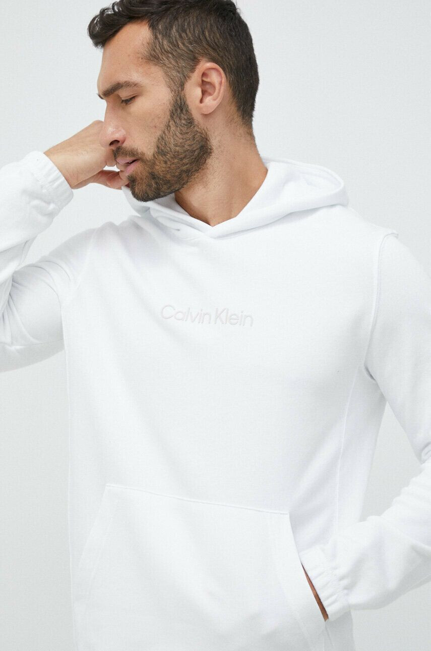 Calvin Klein Performance Tepláková mikina Essentials černá barva s kapucí - Pepit.cz