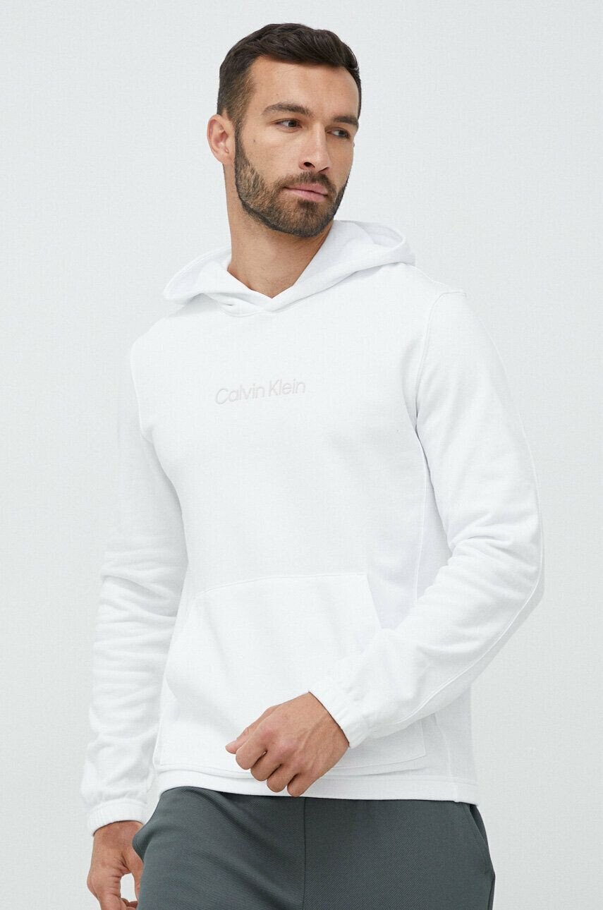 Calvin Klein Performance Tepláková mikina Essentials černá barva s kapucí - Pepit.cz