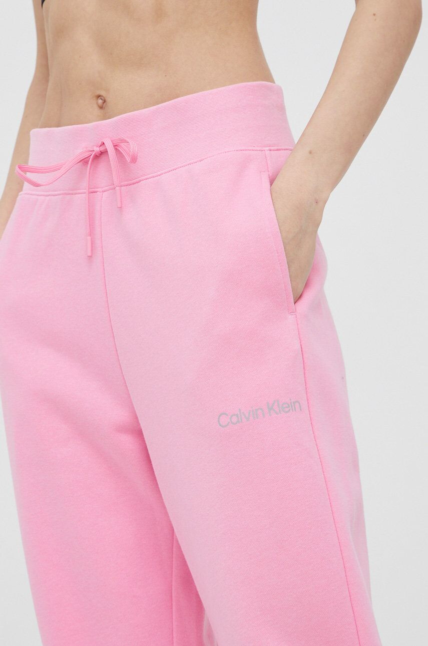 Calvin Klein Performance Tepláky Ck Essentials dámské fialová barva hladké - Pepit.cz