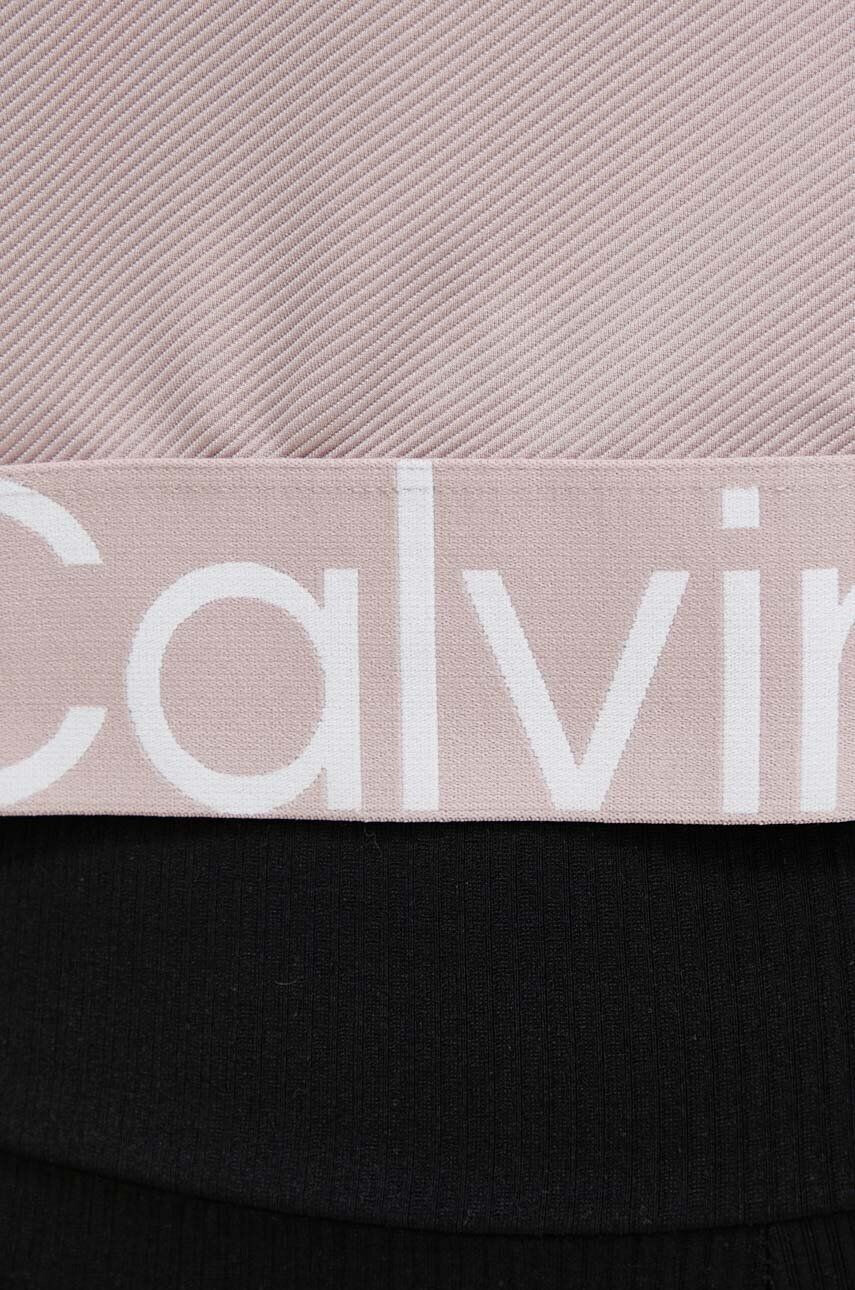 Calvin Klein Performance Tréninková mikina Effect fialová barva s potiskem - Pepit.cz