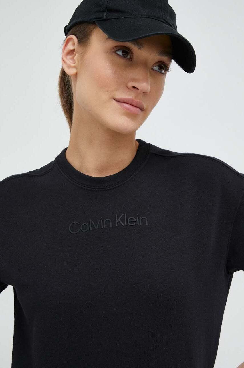 Calvin Klein Performance Tréninková mikina Essentials černá barva - Pepit.cz