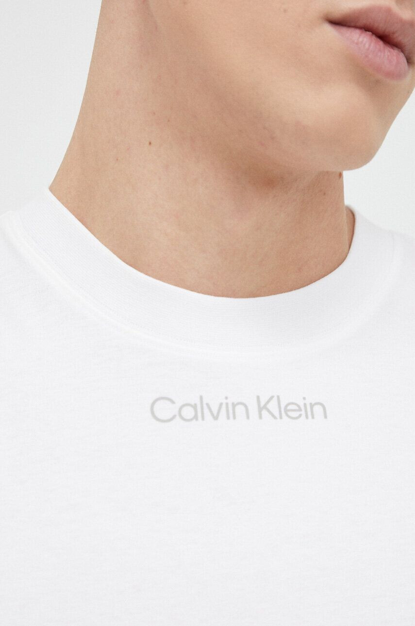 Calvin Klein Performance Tréninkové tričko CK Athletic bílá barva - Pepit.cz