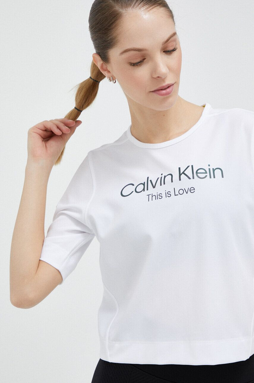 Calvin Klein Performance Tréninkové tričko Pride bílá barva - Pepit.cz