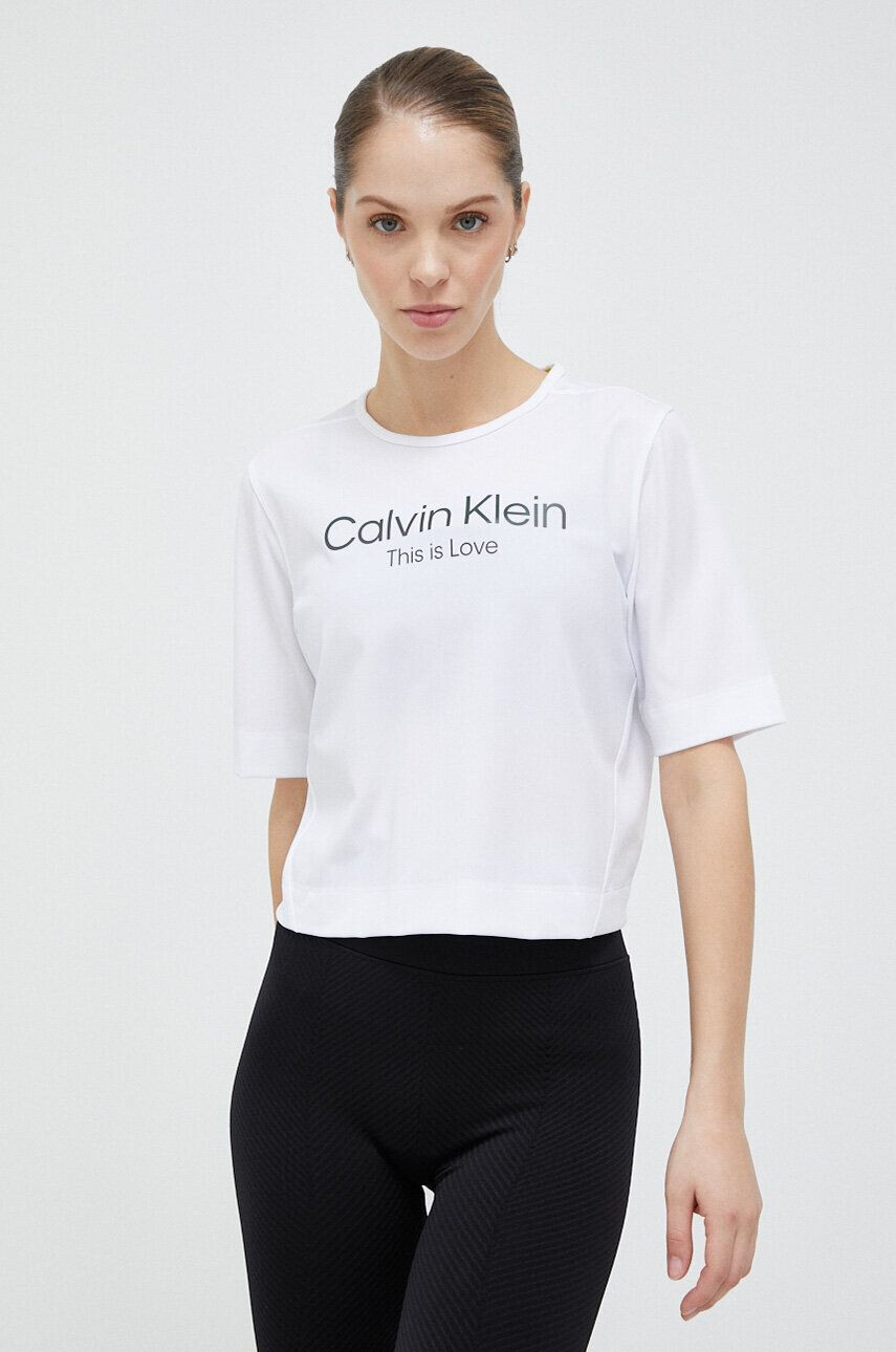 Calvin Klein Performance Tréninkové tričko Pride bílá barva - Pepit.cz