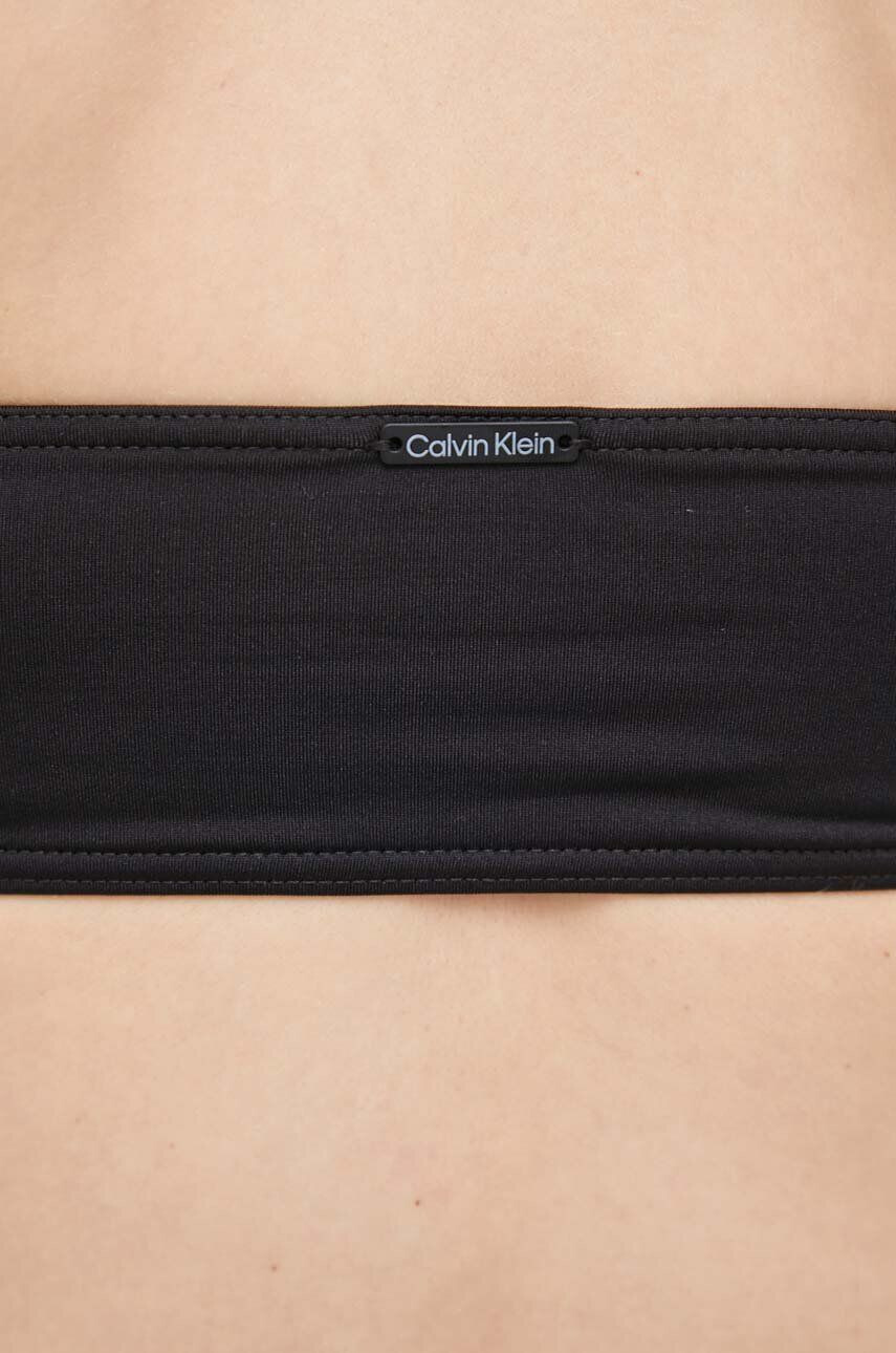 Calvin Klein Plavková podprsenka černá barva mírně vyztužený košík - Pepit.cz