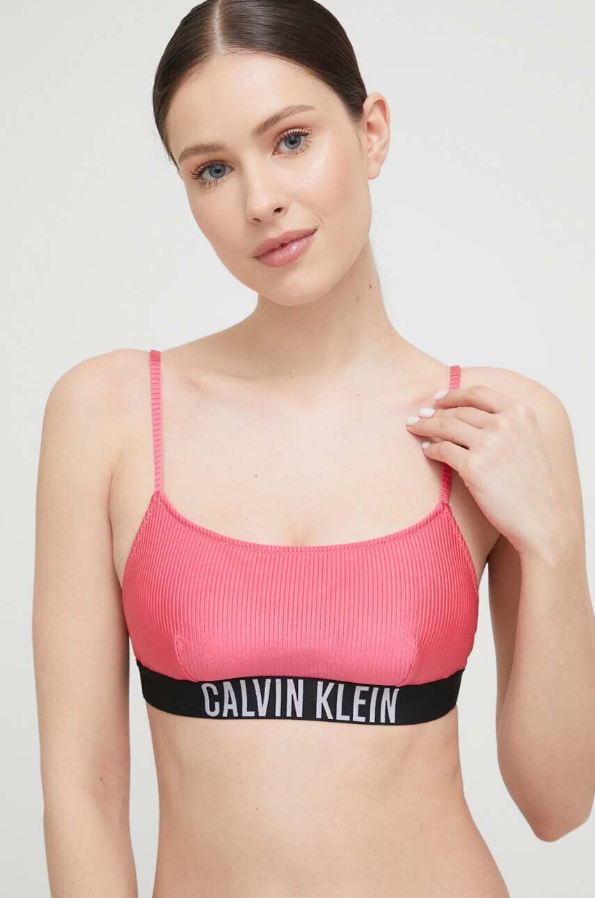 Calvin Klein Plavková podprsenka mírně vyztužený košík - Pepit.cz