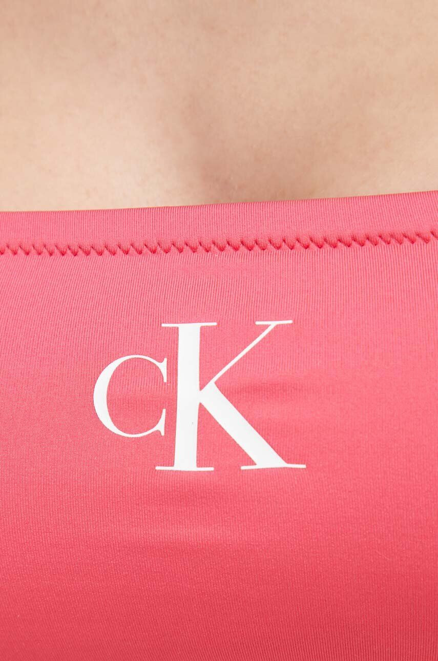 Calvin Klein Plavková podprsenka fialová barva mírně vyztužený košík - Pepit.cz