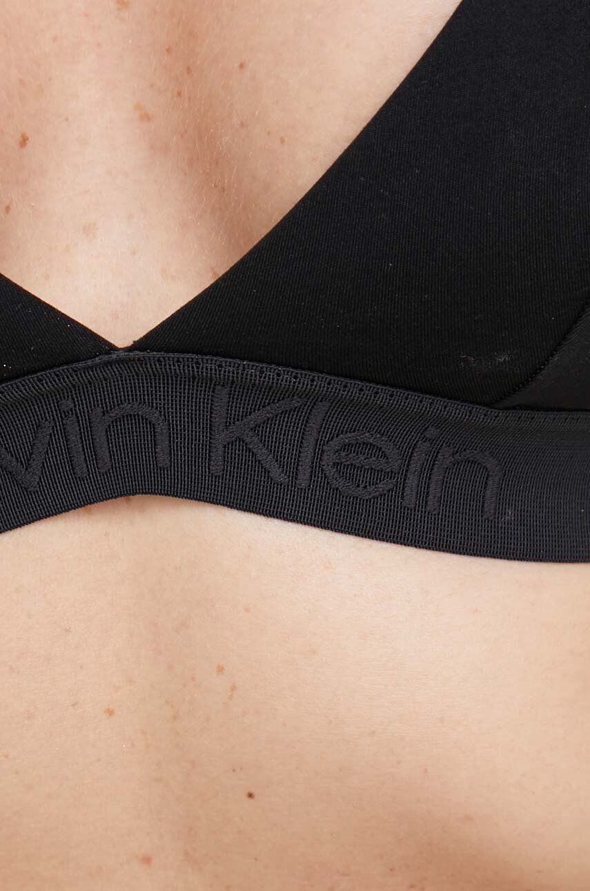 Calvin Klein Plavková podprsenka černá barva mírně vyztužený košík - Pepit.cz