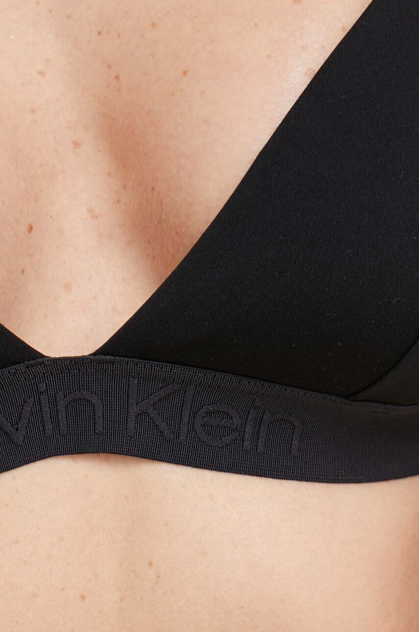 Calvin Klein Plavková podprsenka černá barva mírně vyztužený košík - Pepit.cz