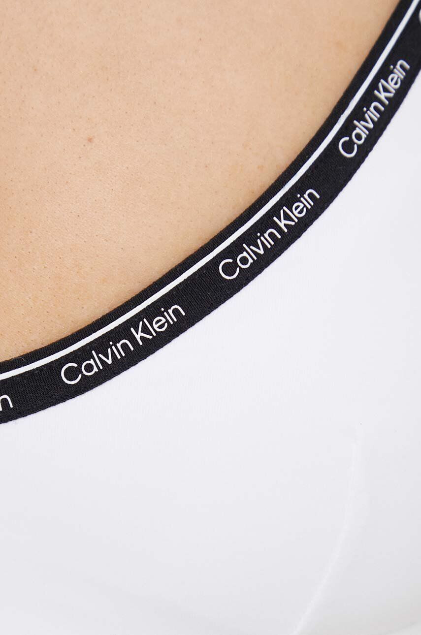 Calvin Klein Plavková podprsenka bílá barva mírně vyztužený košík - Pepit.cz