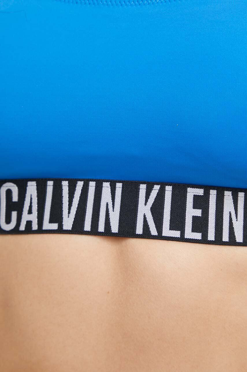 Calvin Klein Plavková podprsenka černá barva mírně vyztužený košík - Pepit.cz