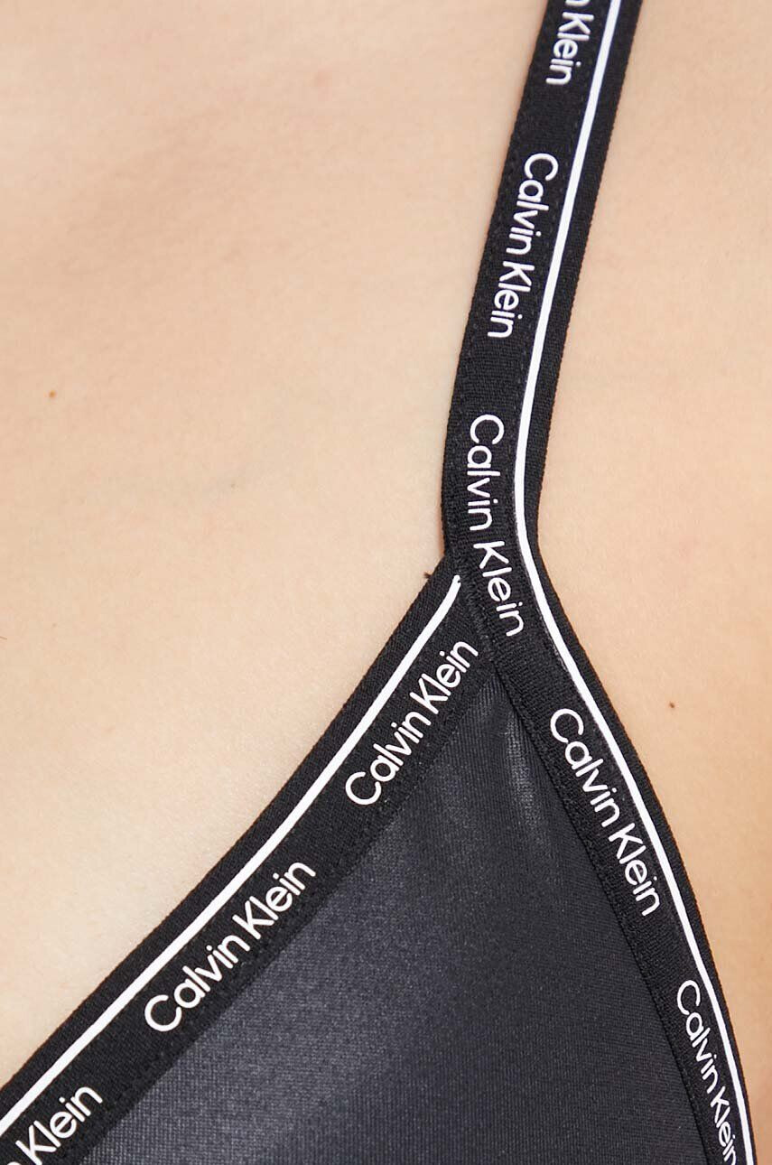 Calvin Klein Plavková podprsenka černá barva mírně vyztužený košík - Pepit.cz