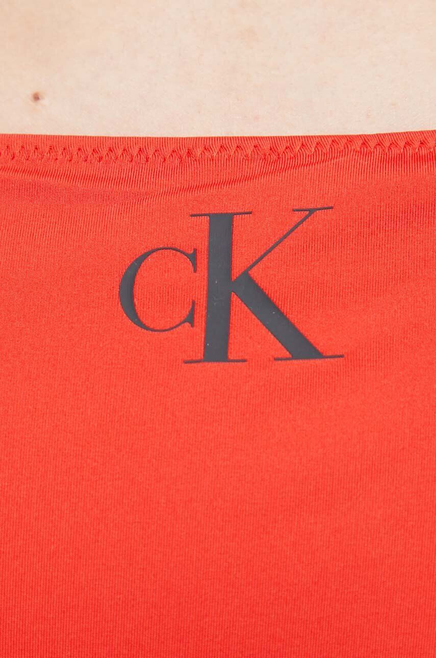 Calvin Klein Plavkové kalhotky červená barva - Pepit.cz