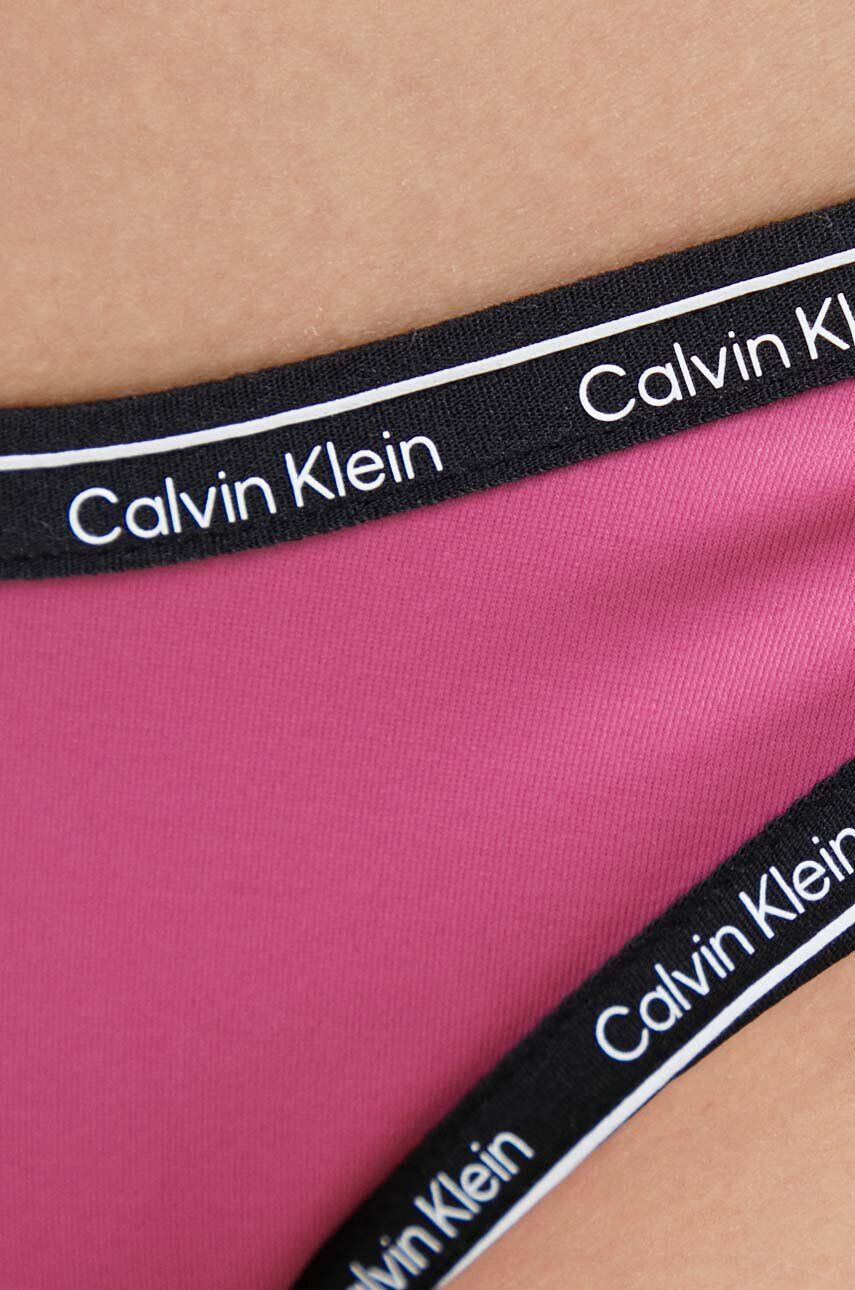 Calvin Klein Plavkové kalhotky fialová barva - Pepit.cz