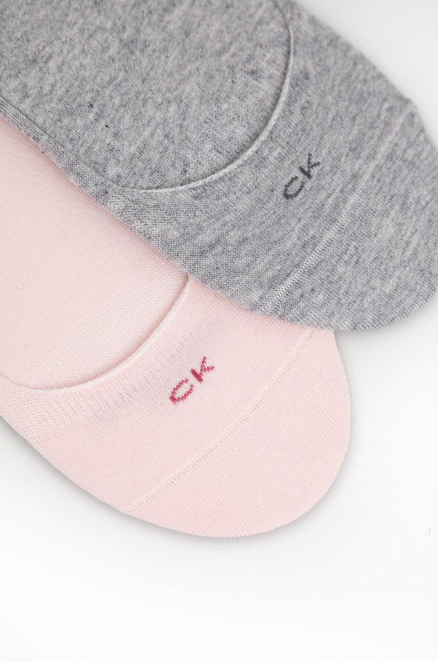 Calvin Klein Ponožky (2-pack) dámské růžová barva - Pepit.cz