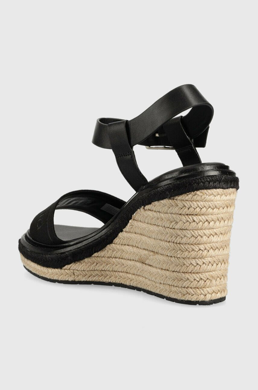 Calvin Klein Sandály WEDGE 70HH - HE dámské černá barva na klínku HW0HW01499 - Pepit.cz