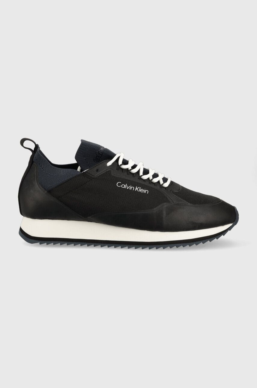 Calvin Klein Sneakers boty LOW TOP LACE UP NYLON černá barva HM0HM00921 - Pepit.cz