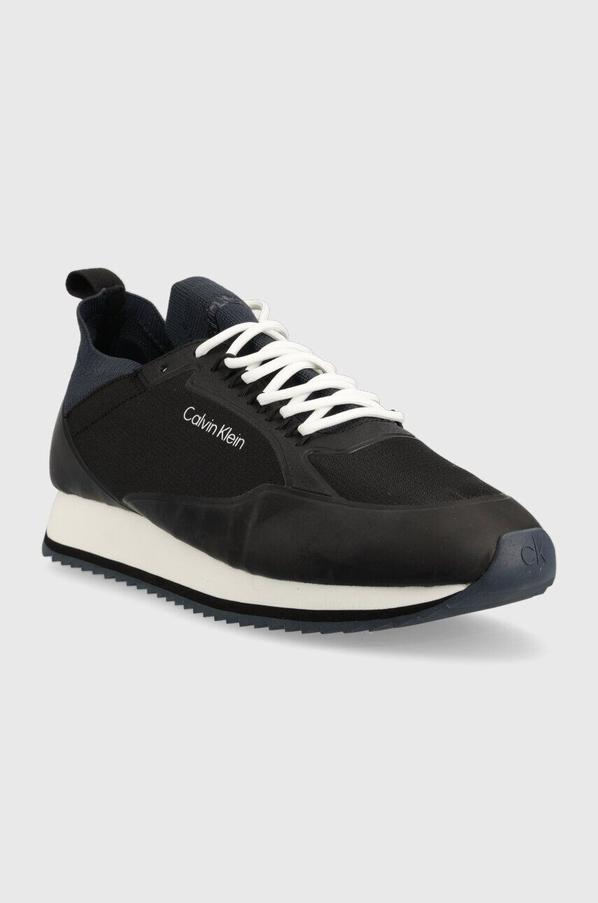 Calvin Klein Sneakers boty LOW TOP LACE UP NYLON černá barva HM0HM00921 - Pepit.cz