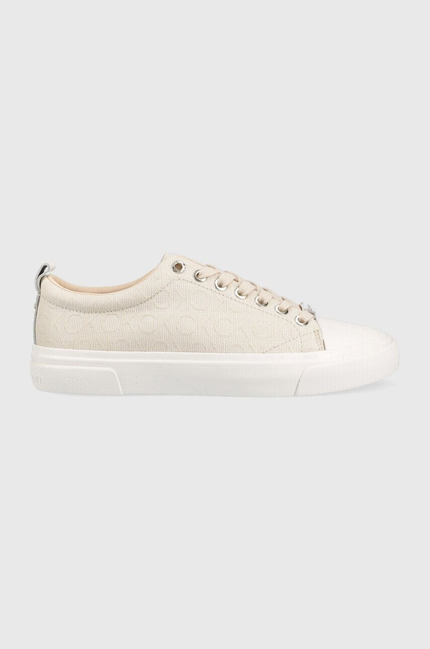 Calvin Klein Tenisky Vulc Lace Up dámské béžová barva - Pepit.cz