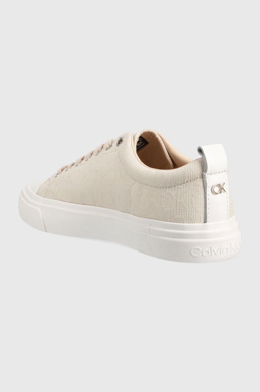 Calvin Klein Tenisky Vulc Lace Up dámské béžová barva - Pepit.cz