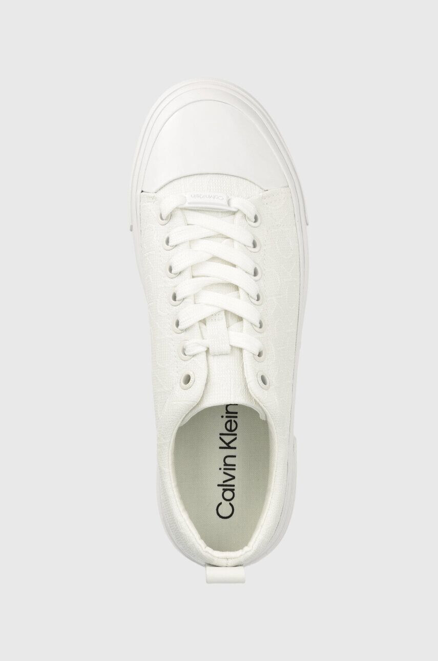 Calvin Klein Tenisky VULC LACE UP - MONO dámské bílá barva HW0HW01777 - Pepit.cz