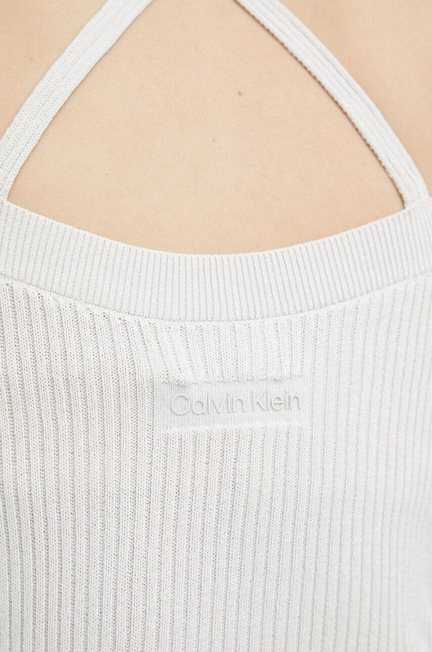 Calvin Klein Top dámský černá barva - Pepit.cz