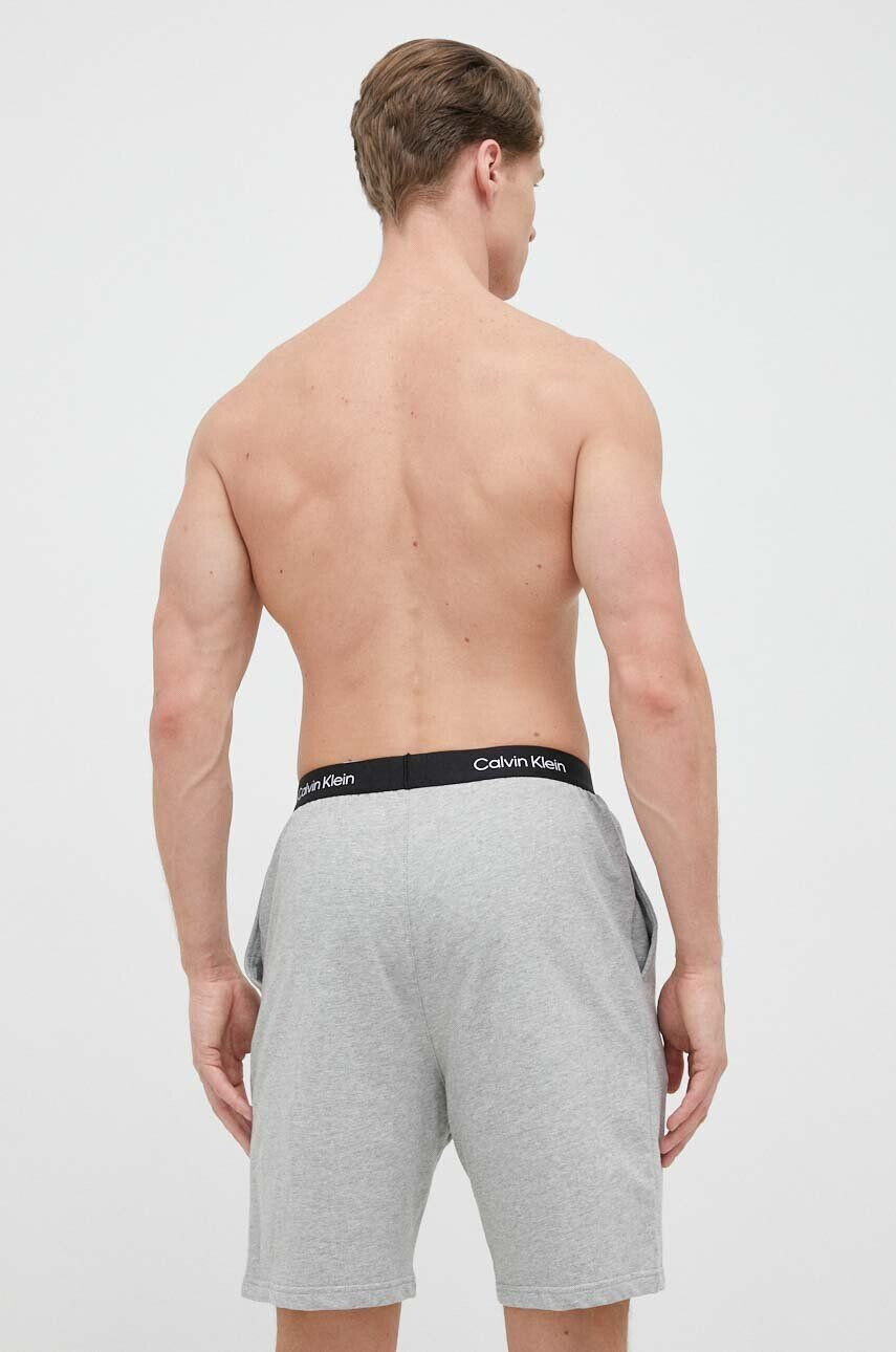 Calvin Klein Underwear Bavlněné pyžamové šortky šedá barva - Pepit.cz