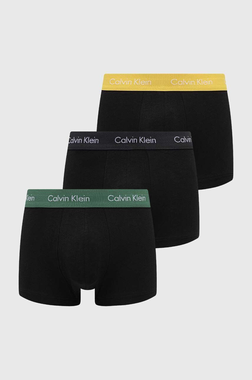 Calvin Klein Underwear Boxerky 3-pack pánské černá barva - Pepit.cz