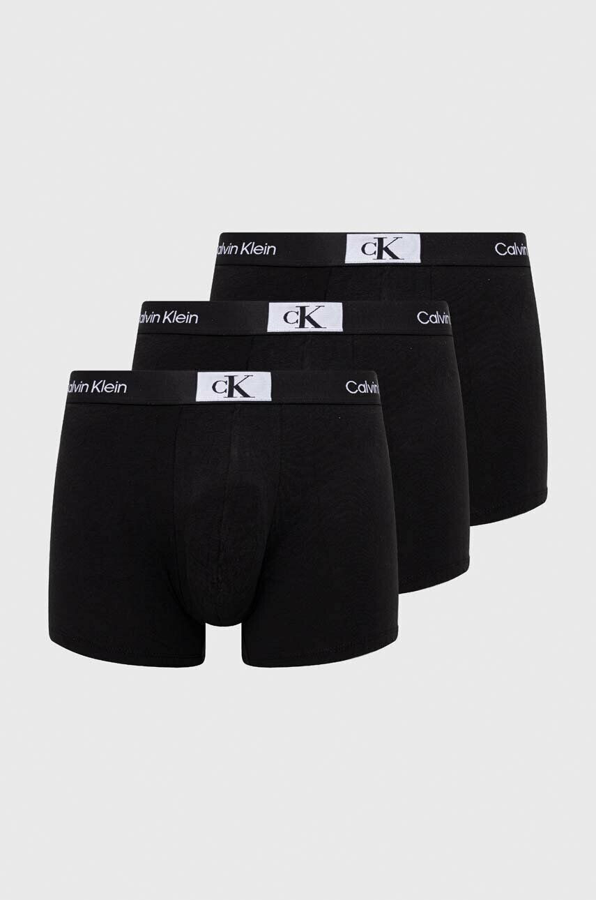 Calvin Klein Underwear Boxerky 3-pack pánské černá barva - Pepit.cz