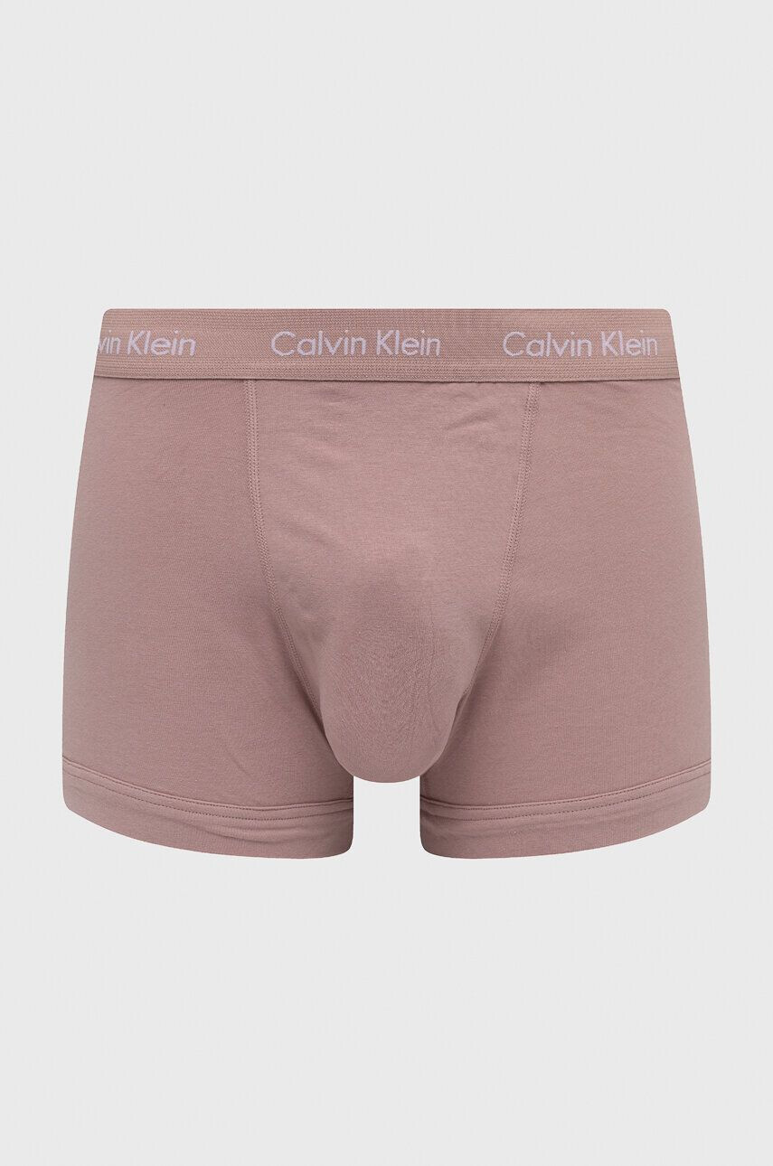 Calvin Klein Underwear Boxerky 3-pack pánské růžová barva - Pepit.cz