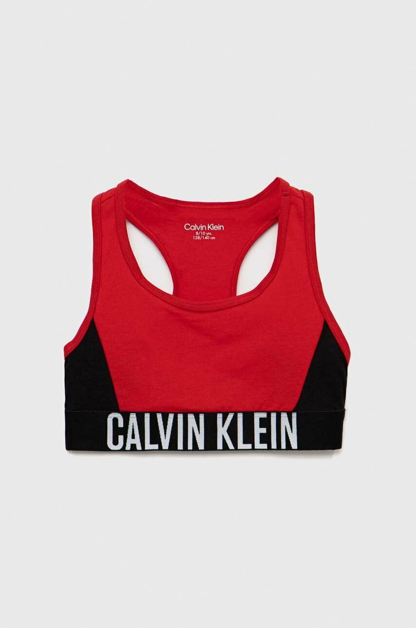 Calvin Klein Underwear Dětská podprsenka 2-pack vínová barva - Pepit.cz