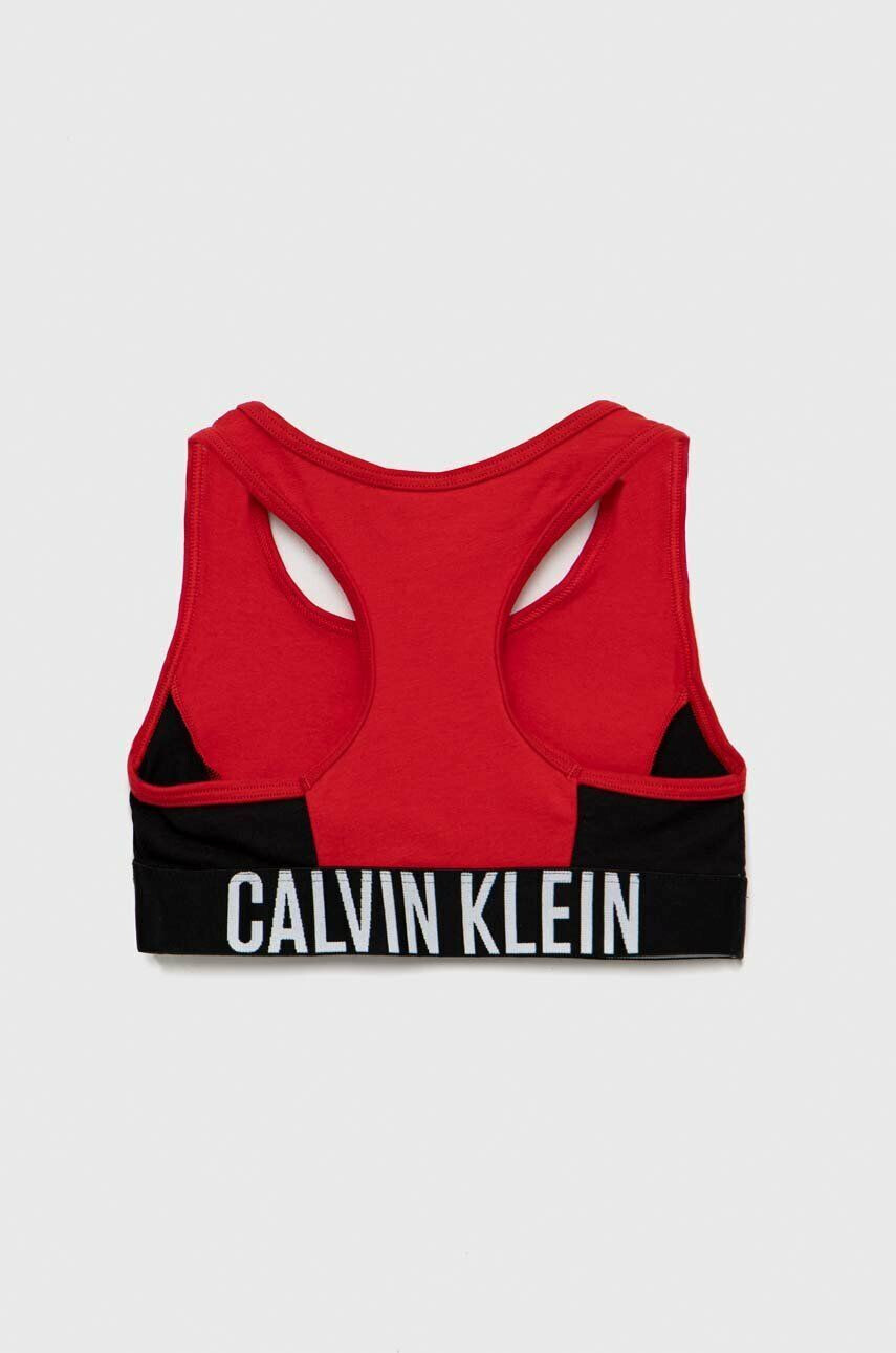 Calvin Klein Underwear Dětská podprsenka 2-pack vínová barva - Pepit.cz