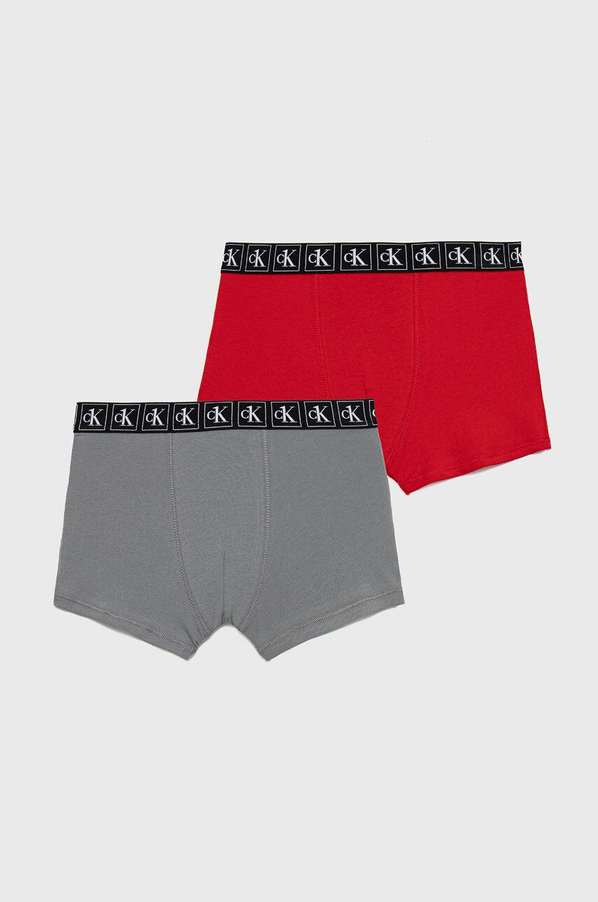 Calvin Klein Underwear Dětské boxerky vínová barva - Pepit.cz