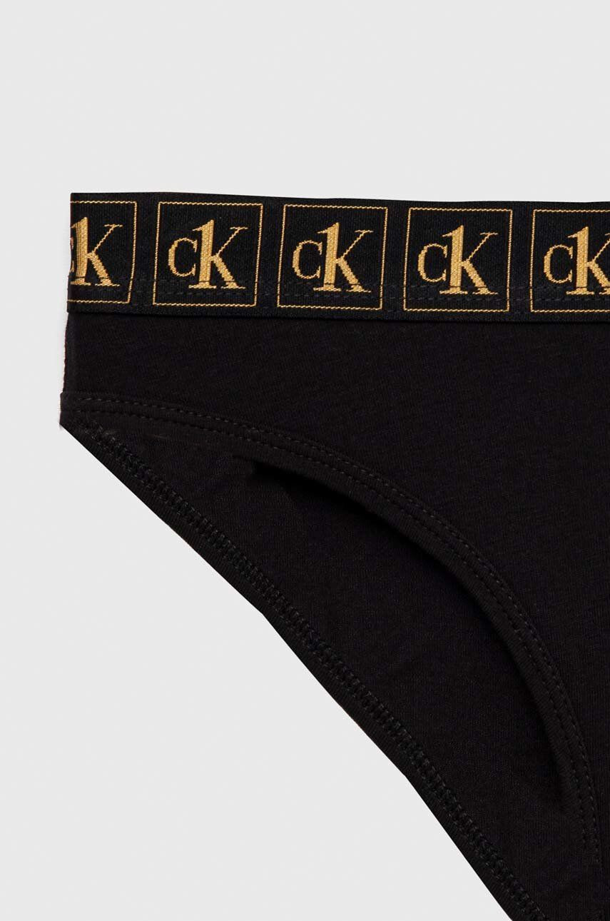 Calvin Klein Underwear Dětské kalhotky 2-pack černá barva - Pepit.cz