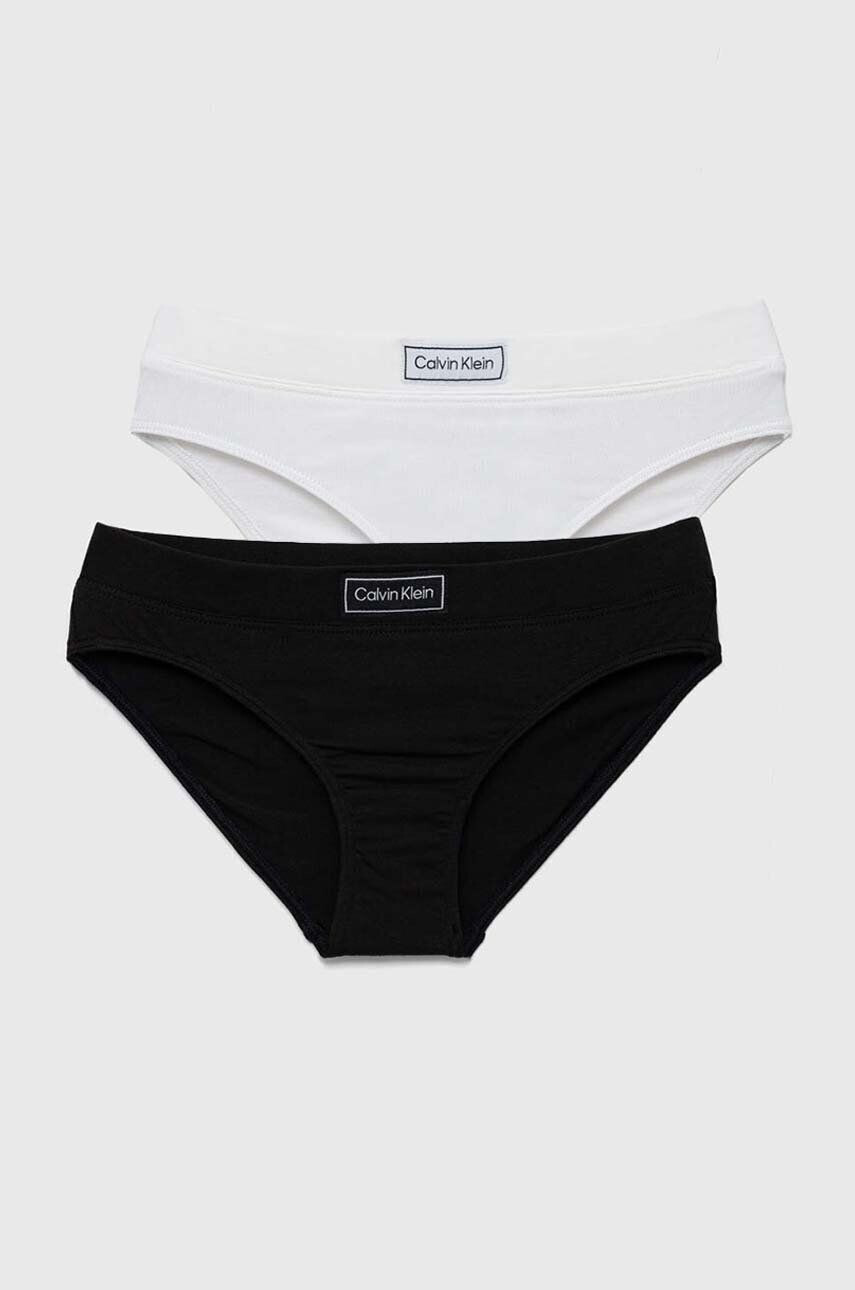 Calvin Klein Underwear Dětské kalhotky 2-pack černá barva - Pepit.cz