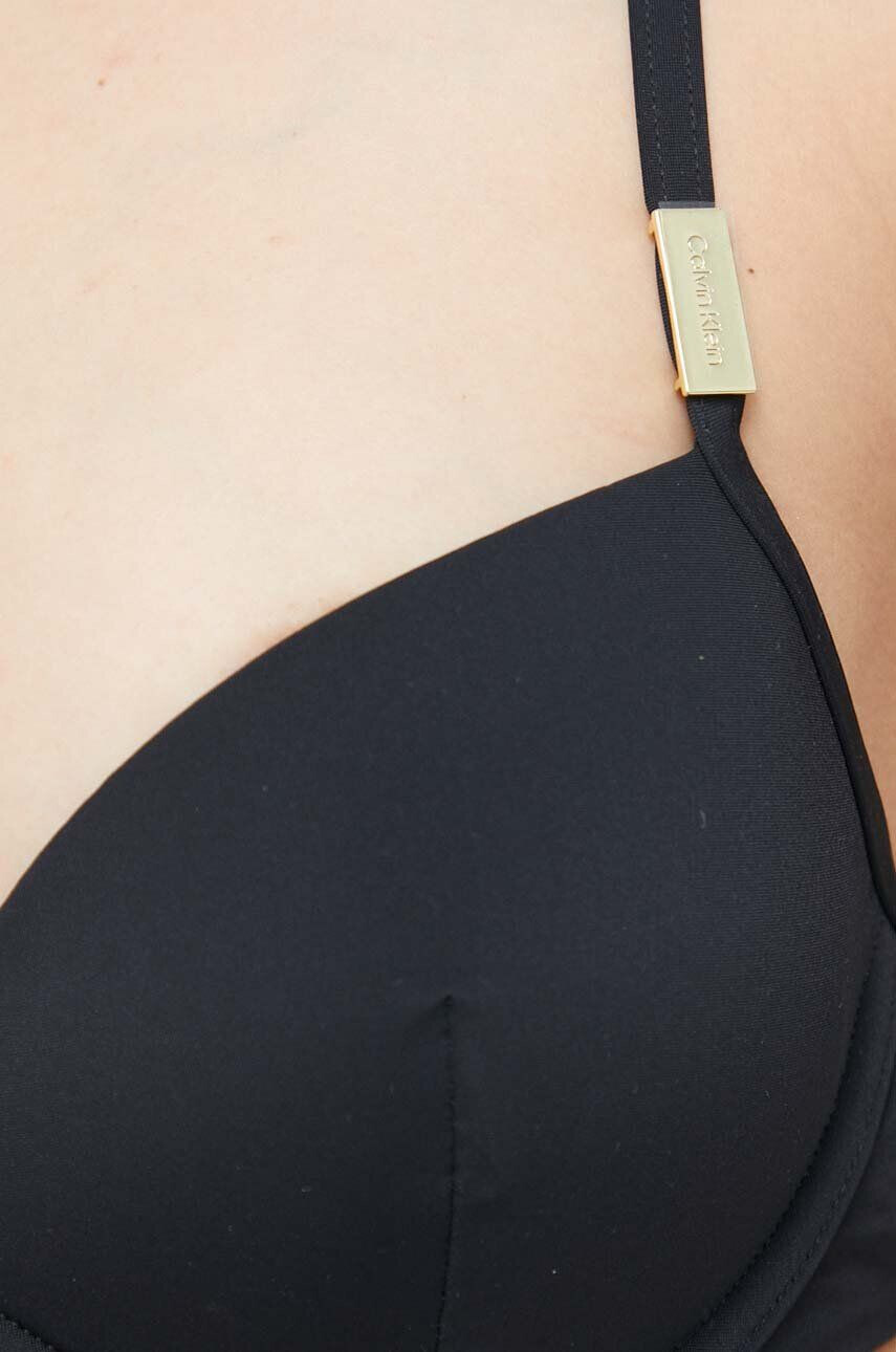 Calvin Klein Underwear Plavková podprsenka černá barva - Pepit.cz