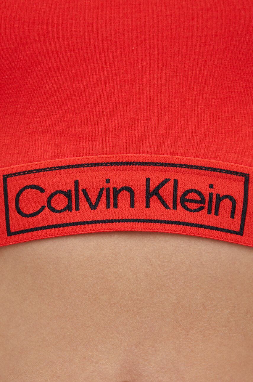 Calvin Klein Underwear Podprsenka červená barva hladký - Pepit.cz