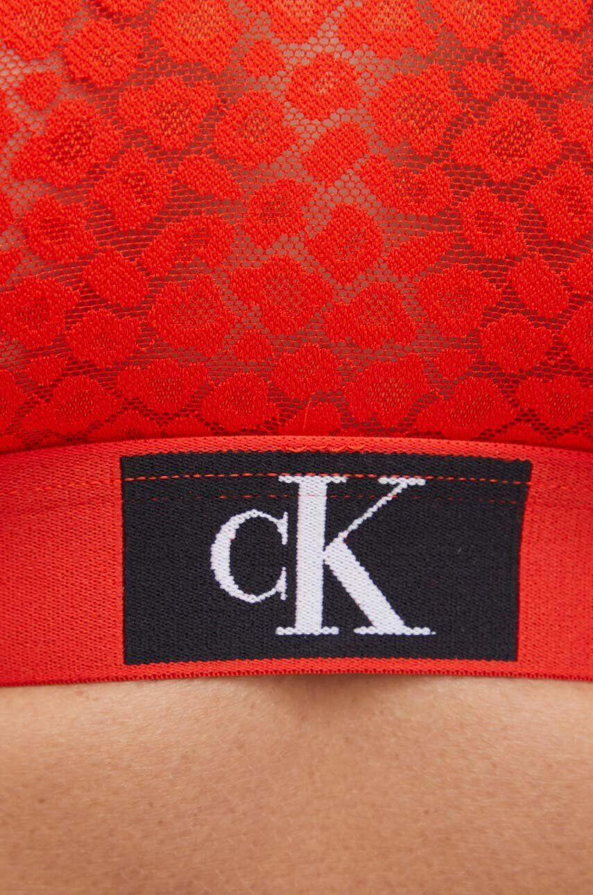 Calvin Klein Underwear Podprsenka červená barva - Pepit.cz