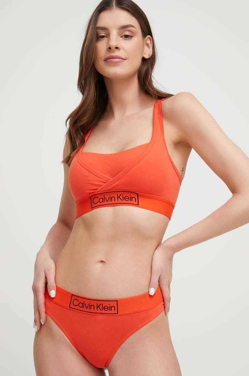 Calvin Klein Underwear Podprsenka červená barva - Pepit.cz