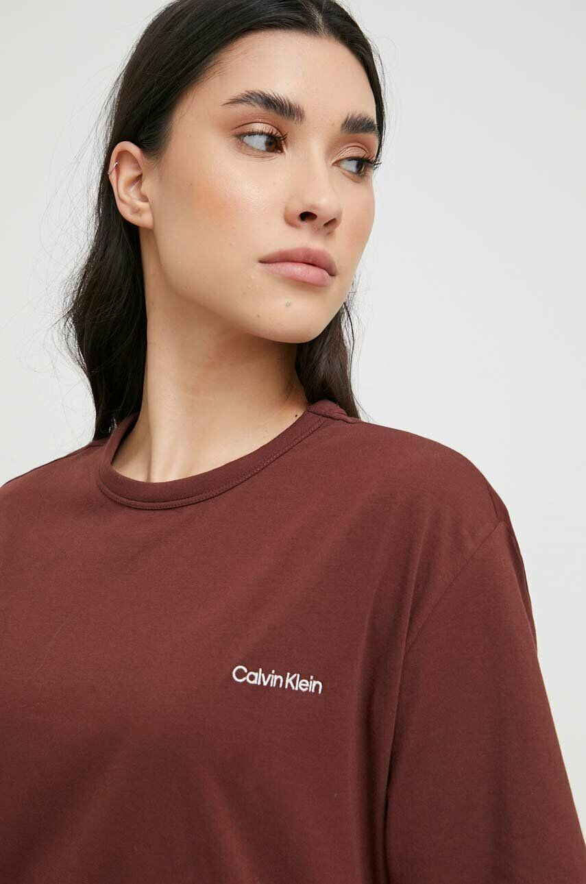 Calvin Klein Underwear Pyžamo šedá barva s potiskem - Pepit.cz