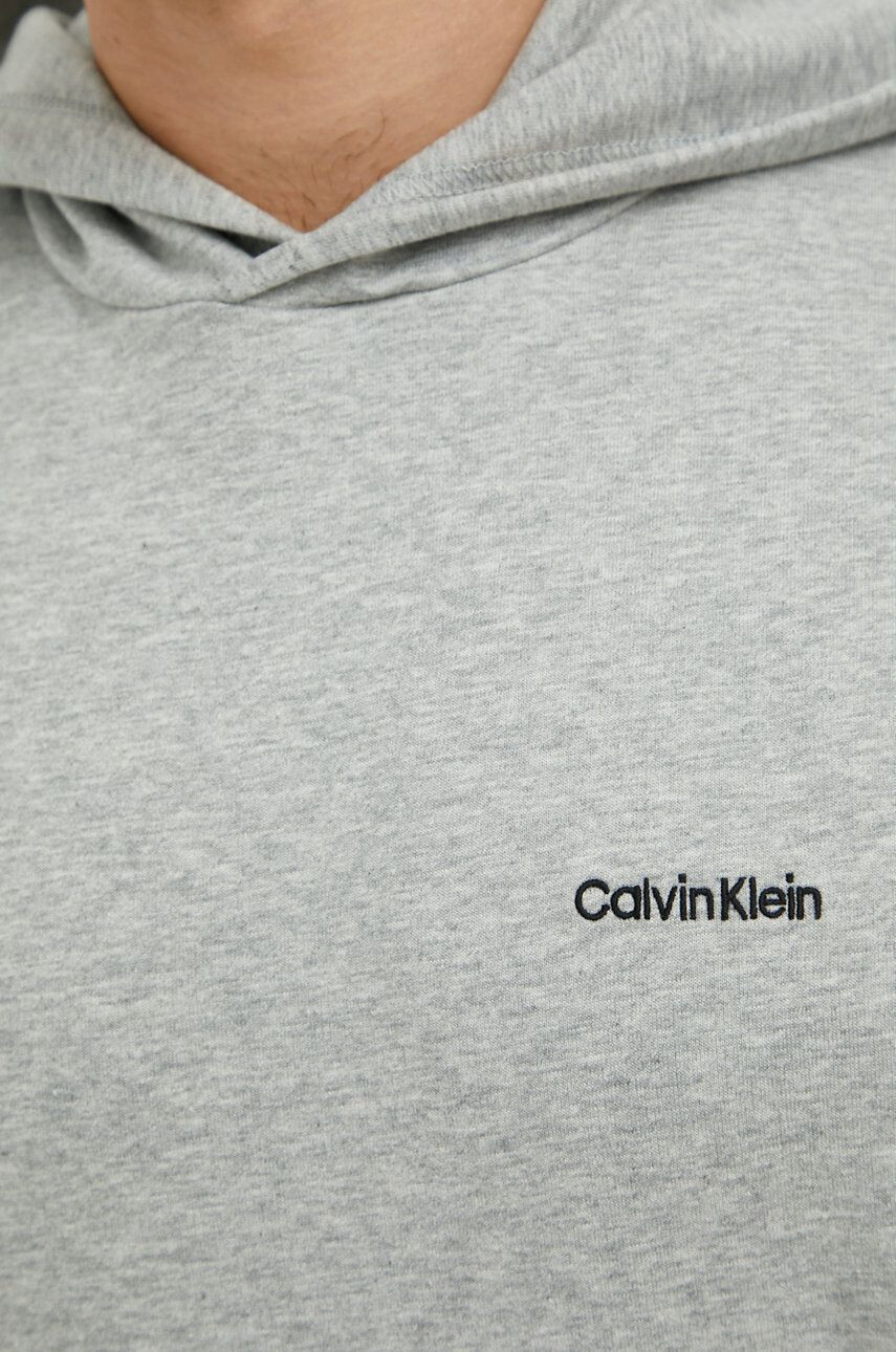 Calvin Klein Underwear Pyžamová mikina pánská šedá barva s aplikací - Pepit.cz