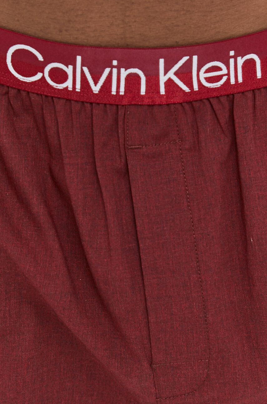 Calvin Klein Underwear Pyžamové kalhoty pánské vínová barva - Pepit.cz