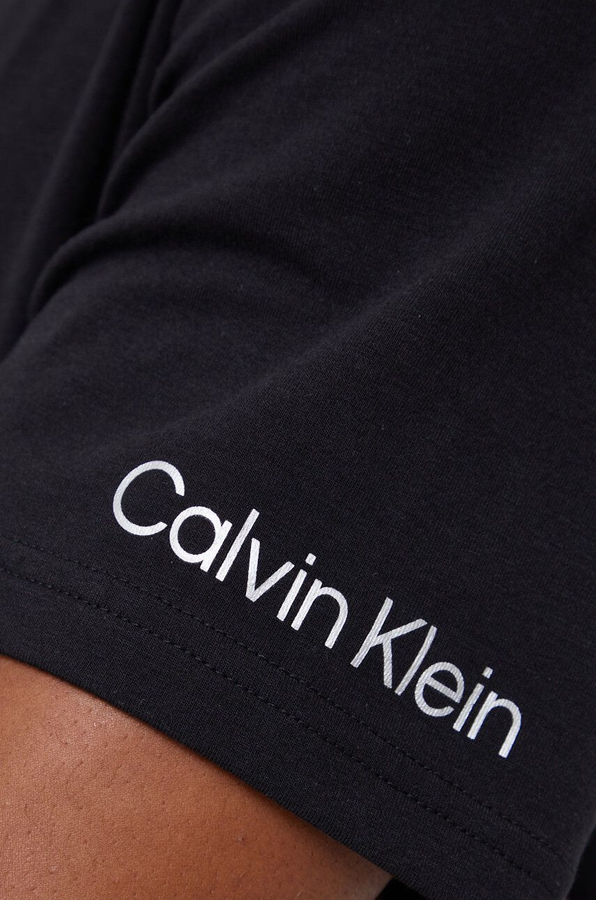 Calvin Klein Underwear Pyžamové tričko hnědá barva s aplikací - Pepit.cz