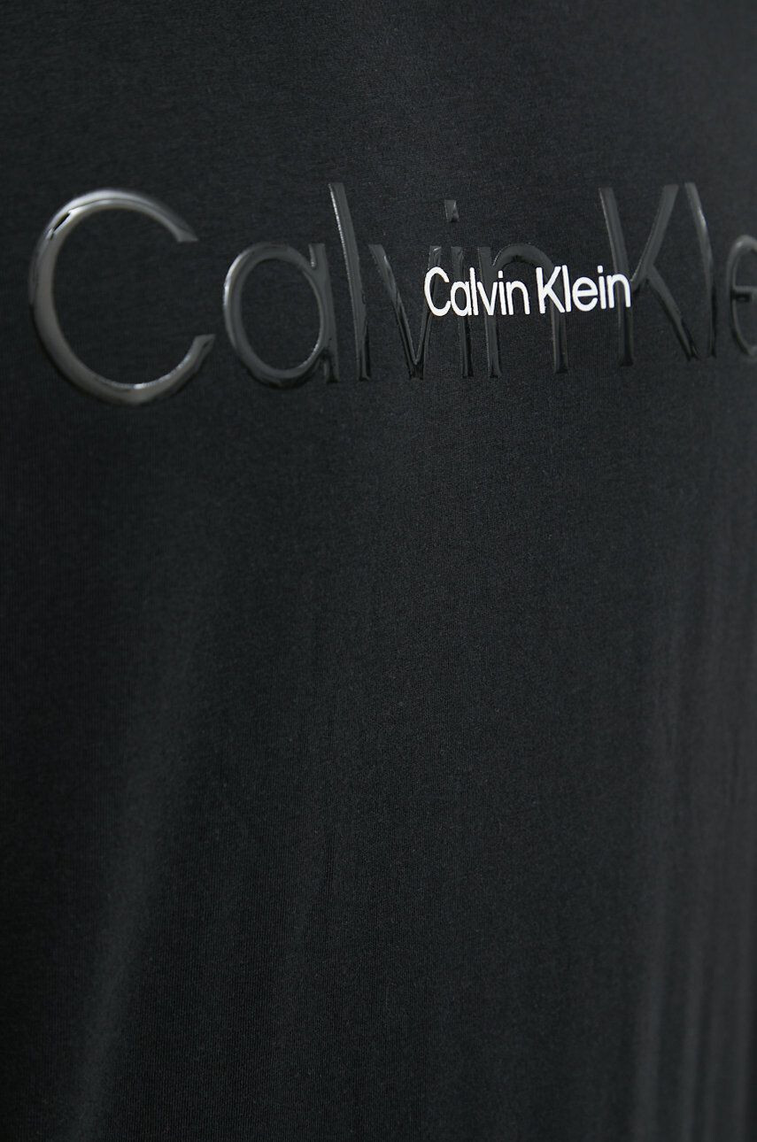 Calvin Klein Underwear Pyžamové tričko černá barva s potiskem - Pepit.cz