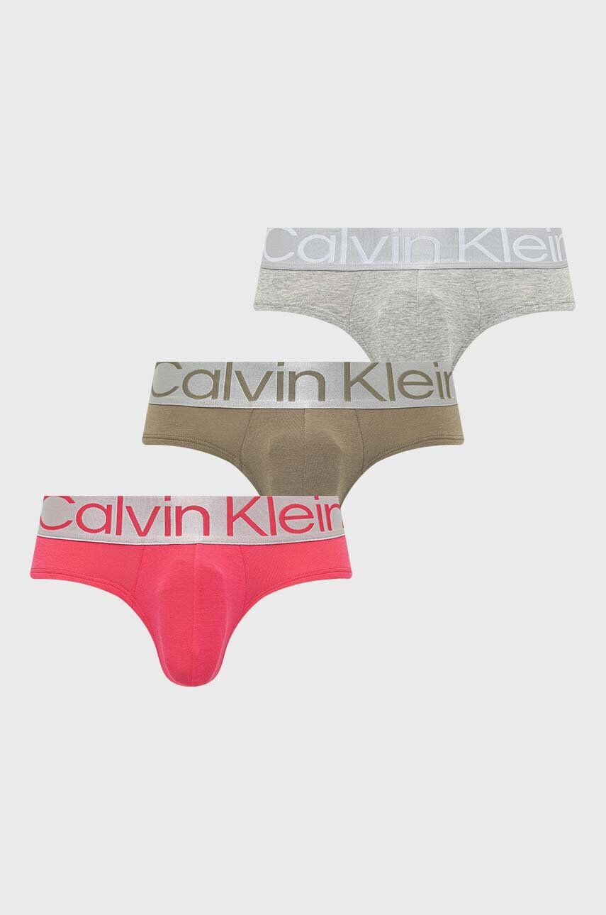 Calvin Klein Underwear Spodní prádlo 3-pack pánské zelená barva - Pepit.cz